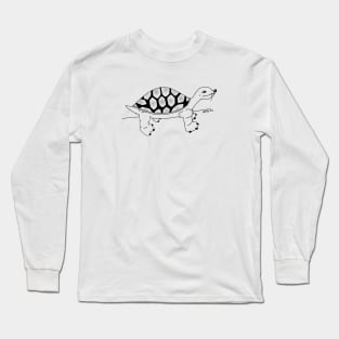 Turtle with Flower Long Sleeve T-Shirt